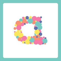 Small alphabet ball shapes a