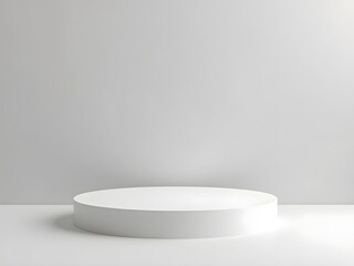 empty white podium