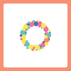 Small alphabet ball shapes o