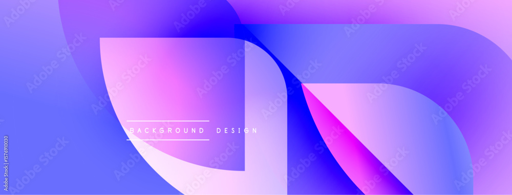 Aufkleber abstract gradient shapes overlap, creating vibrant visual effect. modern design suitable for backgro