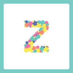 Small alphabet ball shapes z