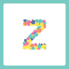 Small alphabet ball shapes z