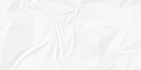 Crumpled paper Blank white crumpled and creased paper poster.	