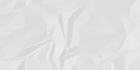 White crumpled paper Blank white crumpled and creased paper poster.	