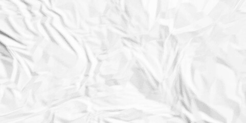White crumpled paper Blank white crumpled and creased paper poster.	