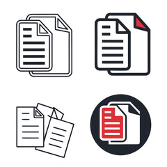 a set of icons of papers