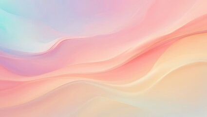 Obraz premium Pastel Dream Abstract Swirls of Soft Hues and Gentle Curves