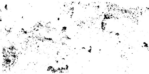 Black and white noise paper dust. Distressed Dirty rough overlay texture. Black grunge texture on transparent backdrop background. Scratches on a white background.	