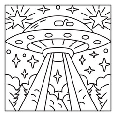 Space Coloring Pages for Kids – Bold and Easy Outer Space Fun with Rockets, Planets, Astronauts, and Aliens – Printable Activity Sheets