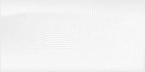 Minimalist White Dot Wave Background
