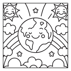 Space Coloring Pages for Kids – Bold and Easy Outer Space Fun with Rockets, Planets, Astronauts, and Aliens – Printable Activity Sheets