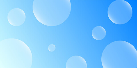 A soft blue gradient vector background featuring translucent glowing bubbles of various sizes. Ideal for clean, modern, and refreshing designs.
