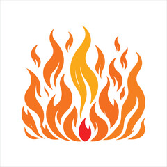 Fire Themed T Shirt Design Concept with Flames Representing Energy Heat and Passion 