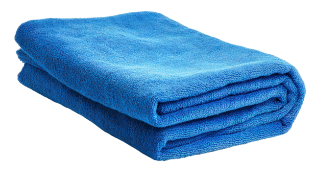 Camp towel quick-dry background isolated on a Transparent background, PNG file.