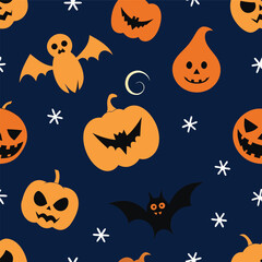 Halloween Seamless Pattern | Spooky and Creepy Design