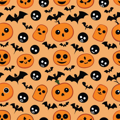 Fototapeta premium Halloween Seamless Pattern | Spooky and Creepy Design