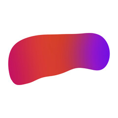 Abstract Dual-Blob Gradient Shape in vibrant Colors