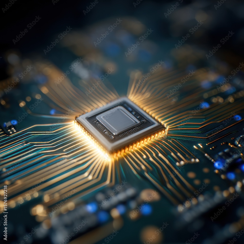 Poster close up of a computer cpu