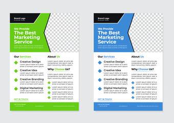 Obraz premium corporate business flyer layout 