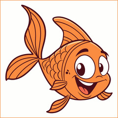 Clown fish. Hand drawn watercolour illustration