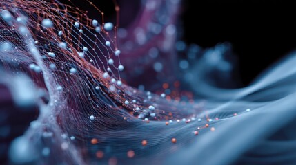 Data science and engineering abstraction, focusing on technology, processing, and intelligence.