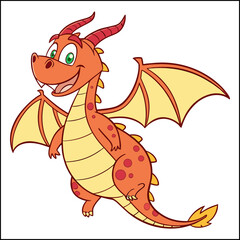 Friendly green cartoon alligator waving happily in playful pose with cheerful facial expression