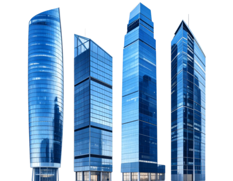 modern office buildings