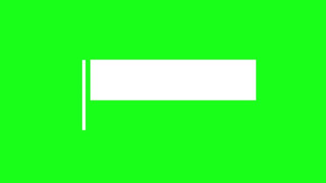 Minimal callout box and loading bar animation. Smooth sliding title reveal effect on green screen 4K video