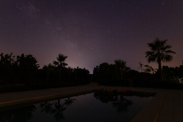 starry sky over majorca