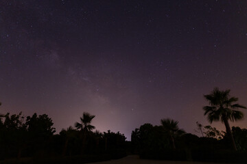 starry sky over majorca