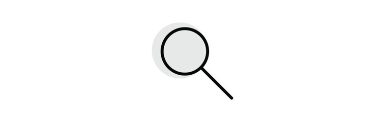 Search magnifying glass flat icon