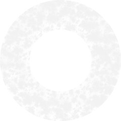 Round frame with snowflakes, Circle ice snow border, Winter decoration element. 