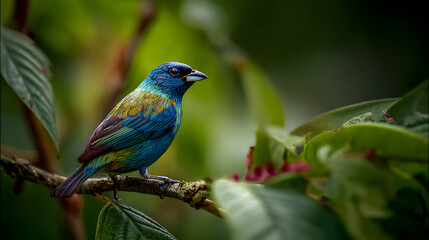 A Moment of Anticipation: Capturing the Serene Elegance of a Bird Ready for Flight in Nature's Theater