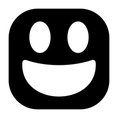 Grinning Face Vector Icon