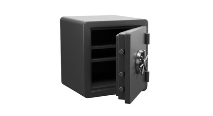 Obraz premium Metal Safe Security Strongbox Illustration Banking Finance Protection