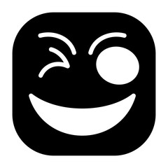 Winking Face Vector Icon