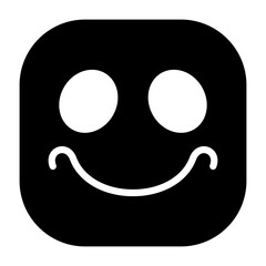 Smiling Face Smiling  Vector Icon