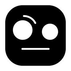 Face with Raised Eyebrow Vector Icon