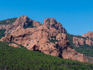 Le massif de l'Esterel, Var, France