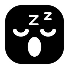 Sleepy Face Vector Icon