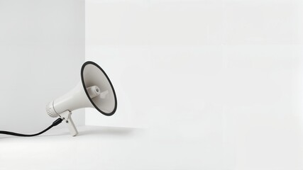 megaphone on a white background