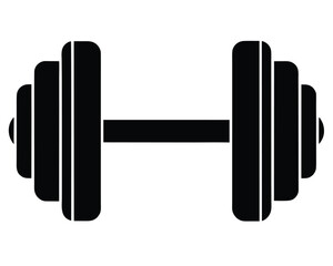 Strength Training Dumbbell Fitness Icon - Weightlifting Graphics Ai Generated