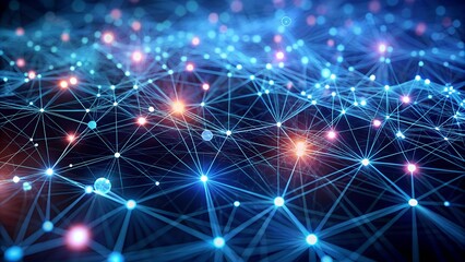 Obraz premium background design for ai dashboard abstract network