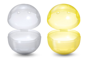 カプセルトイのプラスチック容器