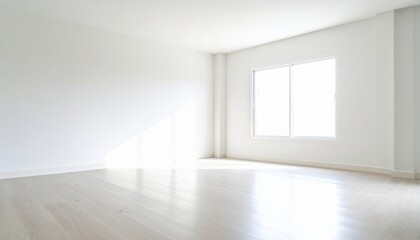 Fototapeta premium empty room, cleaning and cleanliness