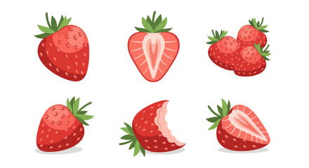 Strawberry Delight: Fresh Fruit Vector Illustration