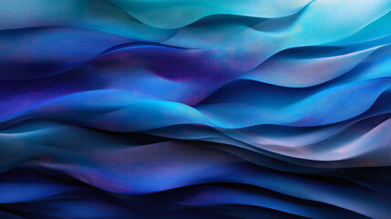 Obraz premium Experience the calming beauty of flowing waves, where shades of blue blend harmoniously, creating an abstract tapestry of depth and tranquility.