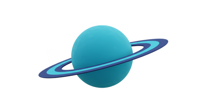 Uranus Planet Rings Space Astronomy Blue Galaxy Universe PNG