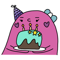 birthday cake cartoon