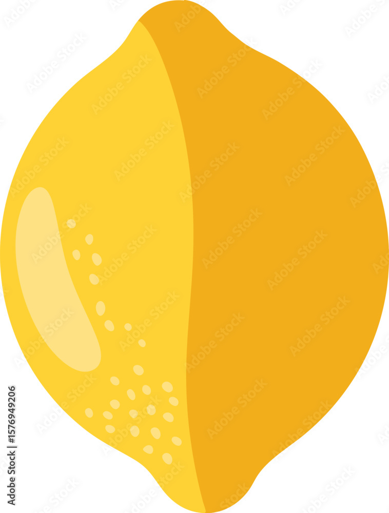Poster abstract lemon vector illustration on transparent background a modern and stylized design element fo